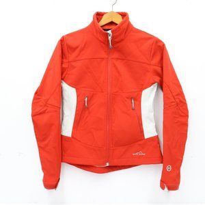 Eddie Bauer System Component 365 Womens Jacket XS  Red White Fitted